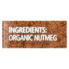 Simply Organic Nutmeg - Organic - Ground - 2.3 oz