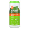 Seventh Generation Disinfecting Wipes - Multi Surface Lemongrass Citrus - 35 ct - Case of 12