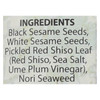 Eden Foods Shake - Furikake - Sesame and Sea Vegetables - 2.1 oz