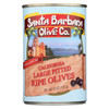 Santa Barbara Pitted Olives - Large Black - Case of 12 - 5.75 oz.