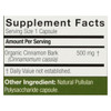 Genceutic Naturals Organic Cinnamon - 500 mg - 60 Capsules