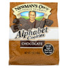 Newman's Own Organics Alphabet Cookies - Chocolate - Case of 6 - 7 oz.