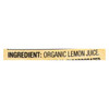 Santa Cruz Organic Juice - Lemon - Case of 12 - 16 Fl oz.