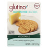 Glutino Vegetable Crackers - Case of 6 - 4.4 oz.