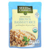 Seeds of Change Organic Rishikesh Brown Basmati Rice - Case of 12 - 8.5 oz.