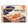 Wasa Crispbread Whole Grain - Flour and Water - Case of 12 - 9.2 oz. Wasa Crispbread Whole Grain - Flour and Water - Case of 12 - 9.2 oz.