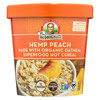 Dr. McDougall's Organic Hemp Peach Superfood Hot Cereal Cup - Case of 6 - 3 oz.