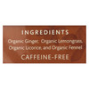 Choice Organic Herbal Tea - Ginger - Case of 6 - 16 Bags