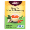 Yogi Muscle Recovery Herbal Tea Green Tea - 16 Tea Bags - Case of 6