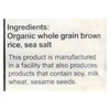 Suzie's Thin Cakes - Brown Rice Lightly Salted - Case of 12 - 4.9 oz. Suzie's Thin Cakes - Brown Rice Lightly Salted - Case of 12 - 4.9 oz.