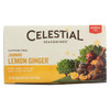 Celestial Seasonings Herbal Tea - Jammin' Lemon Ginger - Caffeine Free - Case of 6 - 20 Bags