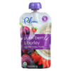 Plum Organics Baby Food - Apple Plum Berry and Barley - Case of 6 - 3.5 oz.