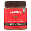 Barney Butter Almond Butter - Raw and Chia - 10 oz - case of 6
