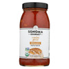 Sonoma Gourmet Organic Pasta Sauce - Roasted Garlic - Case of 6 - 25 oz.