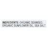 Gimme Seaweed Snacks Organic Roasted Seaweed Snack - Sea Salt - Case of 8 - 6/.17 oz