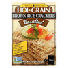 Holgrain Brown Rice Crackers Unsalted - Case of 6 - 4.5 oz.