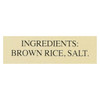 Holgrain Brown Rice Crackers Salted - Case of 6 - 4.5 oz.