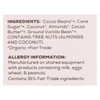Theo Chocolate Almond Coconut - 65 Percent Dark Chocolate - Case of 12 - 3 oz. Theo Chocolate Almond Coconut - 65 Percent Dark Chocolate - Case of 12 - 3 oz.