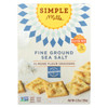 Simple Mills Fine Ground Sea Salt Almond Flour Crackers - Case of 6 - 4.25 oz.