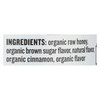 Madhava Honey Honey - Organic - Honey - Cinnamon - Brown Sugar - Case of 6 - 12 oz