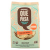 Que Pasa Tort Chip - Organic - Thin - Sea Salt - Case of 12 - 12.3 oz