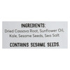 Cassava Crunch Root Vegetable Chips - Kale - Case of 12 - 5 oz.