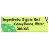 Jack's Quality Organic Red Kidney Beans - Low Sodium - Case of 8 - 13.4 oz