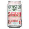 Cawston Press Sparkling Water - Rhubarb and Apple - Case of 6 - 4/11.15Z
