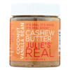 Julie's Real Cashew Butter - Coconut Vanilla Bean - Case of 6 - 9 oz.