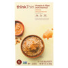 Think! Thin Protein and Fiber Oatmeal - Honey Peanut Butter - Case of 6 - 6/1.76oz Think! Thin Protein and Fiber Oatmeal - Honey Peanut Butter - Case of 6 - 6/1.76oz