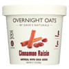 Dave's Gourmet - Overnight Oats - Cinnamon Raisin - Case of 8 - 2.1 oz.