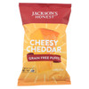 Jackson's Honest Chips - Puffs - Cheesy Cheddar Gf Puff - Case of 12 - 4 oz.