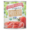 Muir Glen Ground Peeled Tomato - Tomato - Case of 12 - 28 oz.