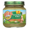Earth's Best Organic Green Beans and Brown Rice Baby Food - Stage 2 - Case of 12 - 4 oz.