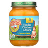 Earth's Best Organic Tender Chicken and Stars Baby Food - Stage 3 - Case of 12 - 6 oz.