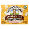 Newman's Own Organics Organic Popcorn - Unsalted - Case of 12 - 2.8 oz.