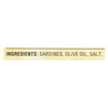 Reese Sardines - Skinless Boneless in Olive Oil - Case of 10 - 3.75 oz