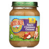 Earth's Best Organic Apple Cinnamon Oatmeal Baby Food - Stage 3 - Case of 12 - 6 oz.