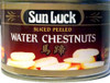 Sun Luck Water Chestnut - Sliced Peeled - Case of 12 - 8 oz.