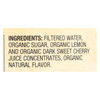 Santa Cruz Organic Lemonade Juice - Cherry - Case of 12 - 32 Fl oz. Santa Cruz Organic Lemonade Juice - Cherry - Case of 12 - 32 Fl oz.