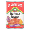 La Preferida Refried Beans - Spicy - Case of 12 - 16 oz