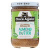 Once Again Almond Butter - Organic - Lightly Toasted - Creamy - 16 oz - case of 12