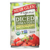 Muir Glen Diced Tomatoes, with Italian Herbs - Tomato - Case of 12 - 14.5 oz.