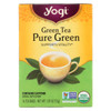 Yogi Organic Pure Green Herbal Tea - 16 Tea Bags - Case of 6