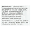 Suzie's Organic Saltines - Rosemary and Sesame - Case of 12 - 8.8 oz.