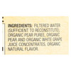 Santa Cruz Organic Juice - Pear Nectar - Case of 12 - 32 fl oz.