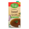 Pacific Natural Foods Beef Broth - Low Sodium - Case of 12 - 32 Fl oz.