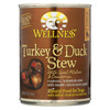 Wellness Pet Products Dog Food - Turkey and Duck with Sweet Potatoes and Cranberries - Case of 12 - 12.5 oz. Wellness Pet Products Dog Food - Turkey and Duck with Sweet Potatoes and Cranberries - Case of 12 - 12.5 oz.