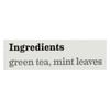 Bigelow Tea Green Tea - with Mint - Case of 6 - 20 BAG