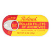 Roland Anchovies Rolled - Olive Oil - Case of 25 - 2 oz.